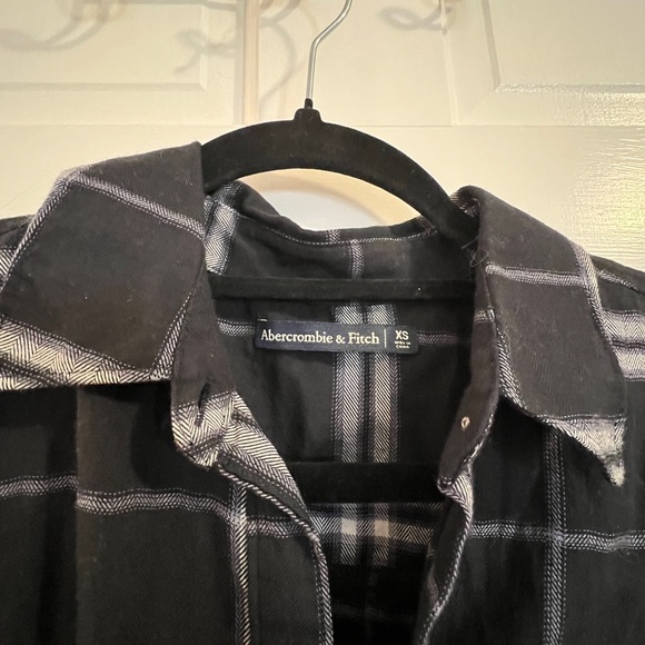 A&F Women’s Flannel Shirt Dress - XS Dark Blue - Picture 6 of 6